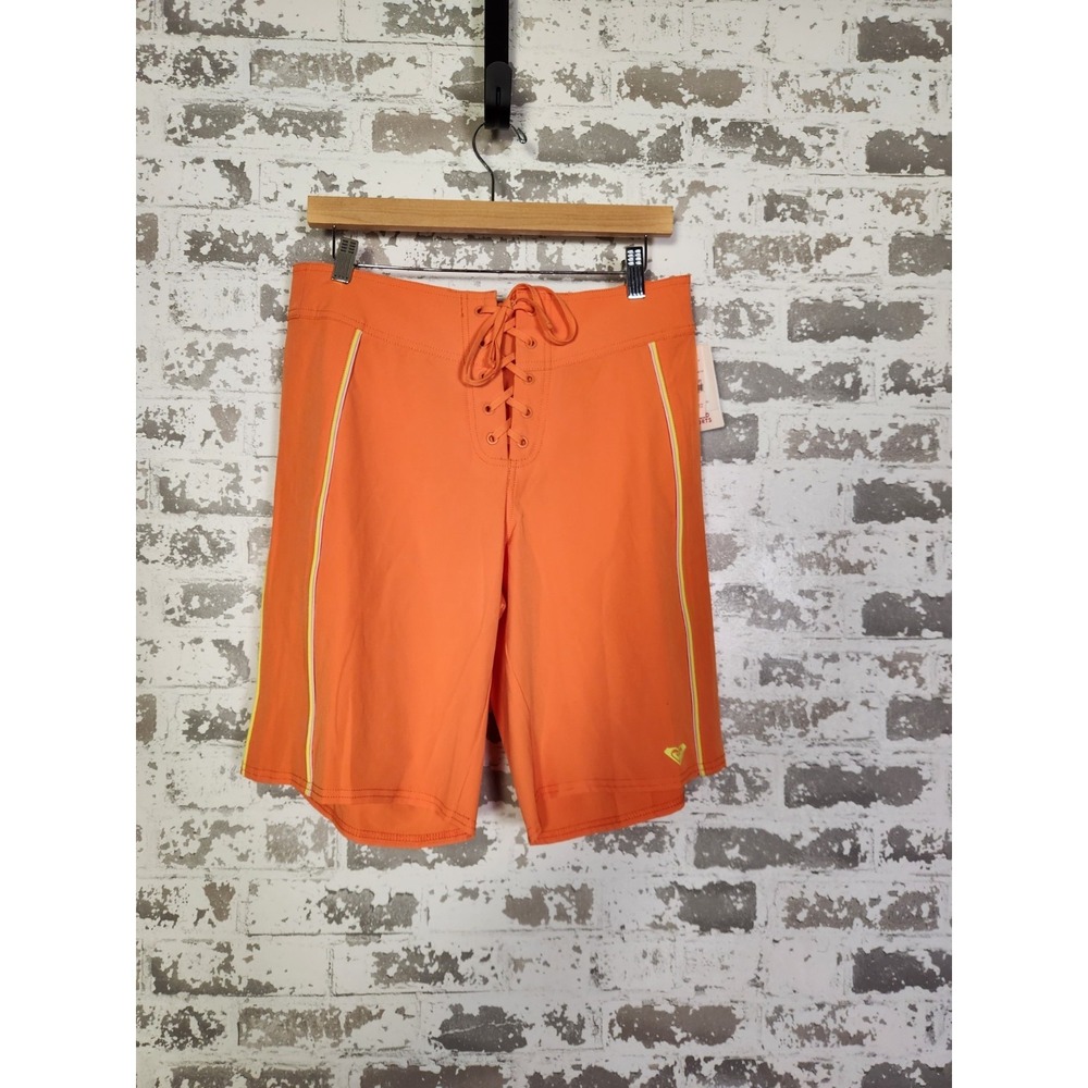 Roxy Kate Bosworth Surf Kind Kate Medium 10" Swim Shorts Orange NWT
